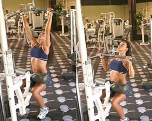 wide grip front lat pulldown